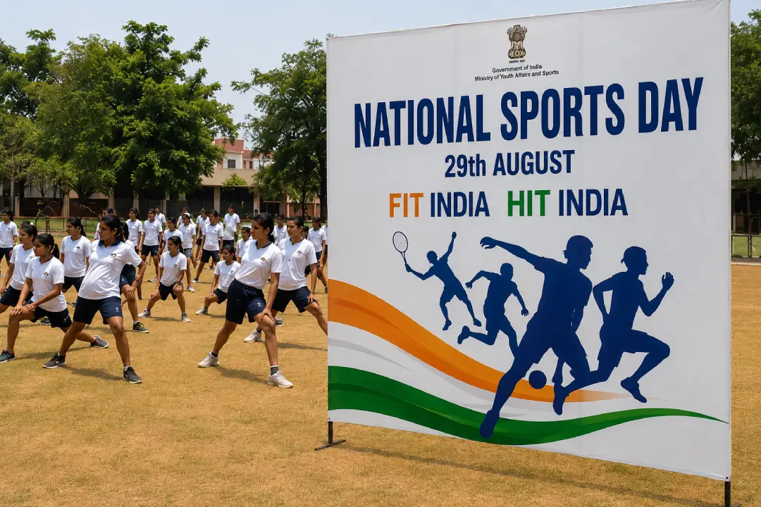 banner major dhyan chand national sports day