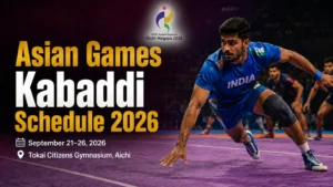 Asian Games Kabaddi Schedule 2026: India Matches, Groups & IST Timings