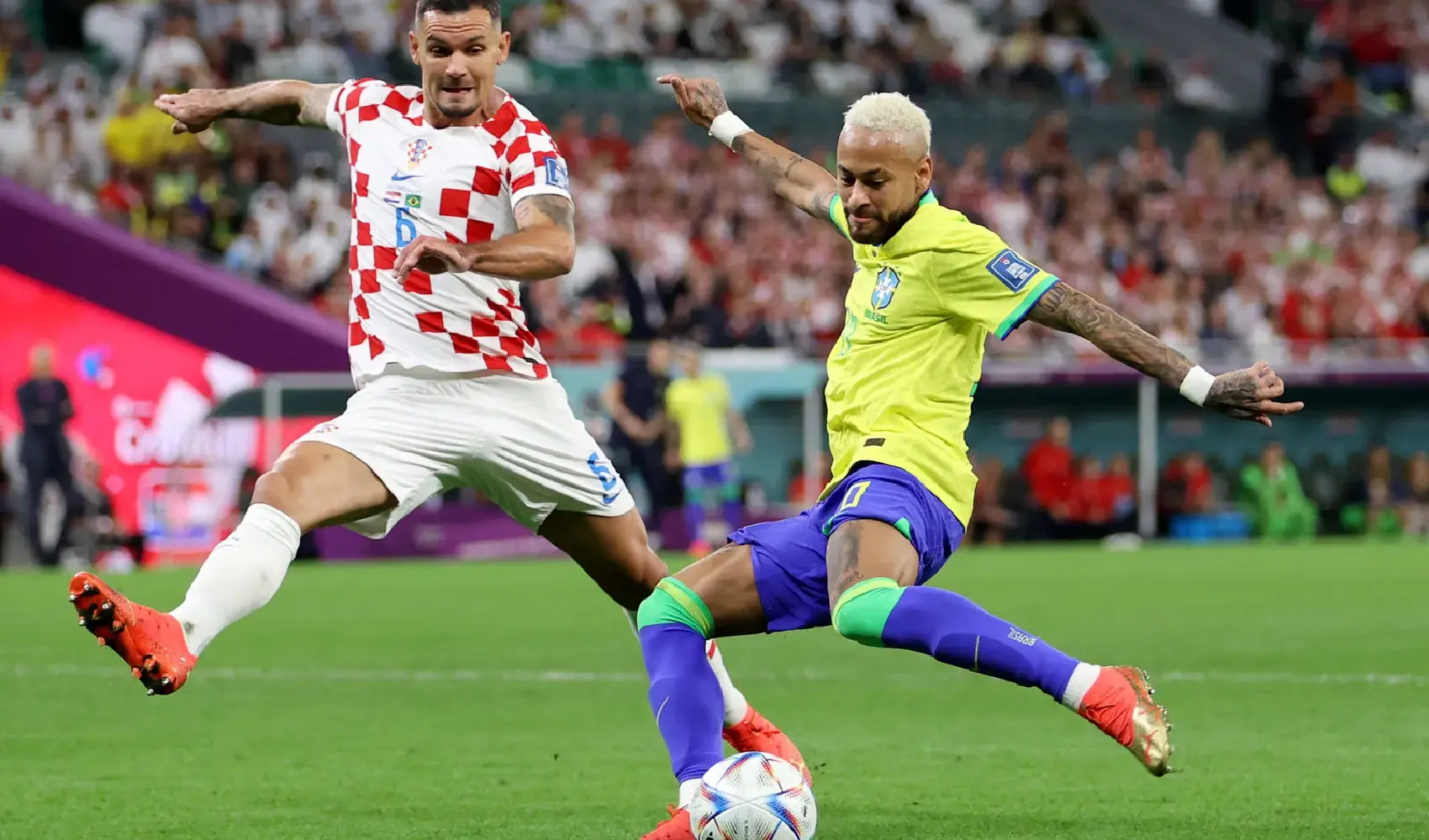 neymar Neymar playing for Brazil against Croatia