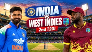 India vs West Indies 2nd T20I in Ranchi, 9 October 2026