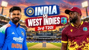 India vs West Indies 3rd T20I at the Holkar Stadium, Indore