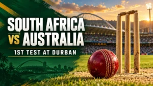 Illustration of a fast bowler for the South Africa vs Australia 1st Test report